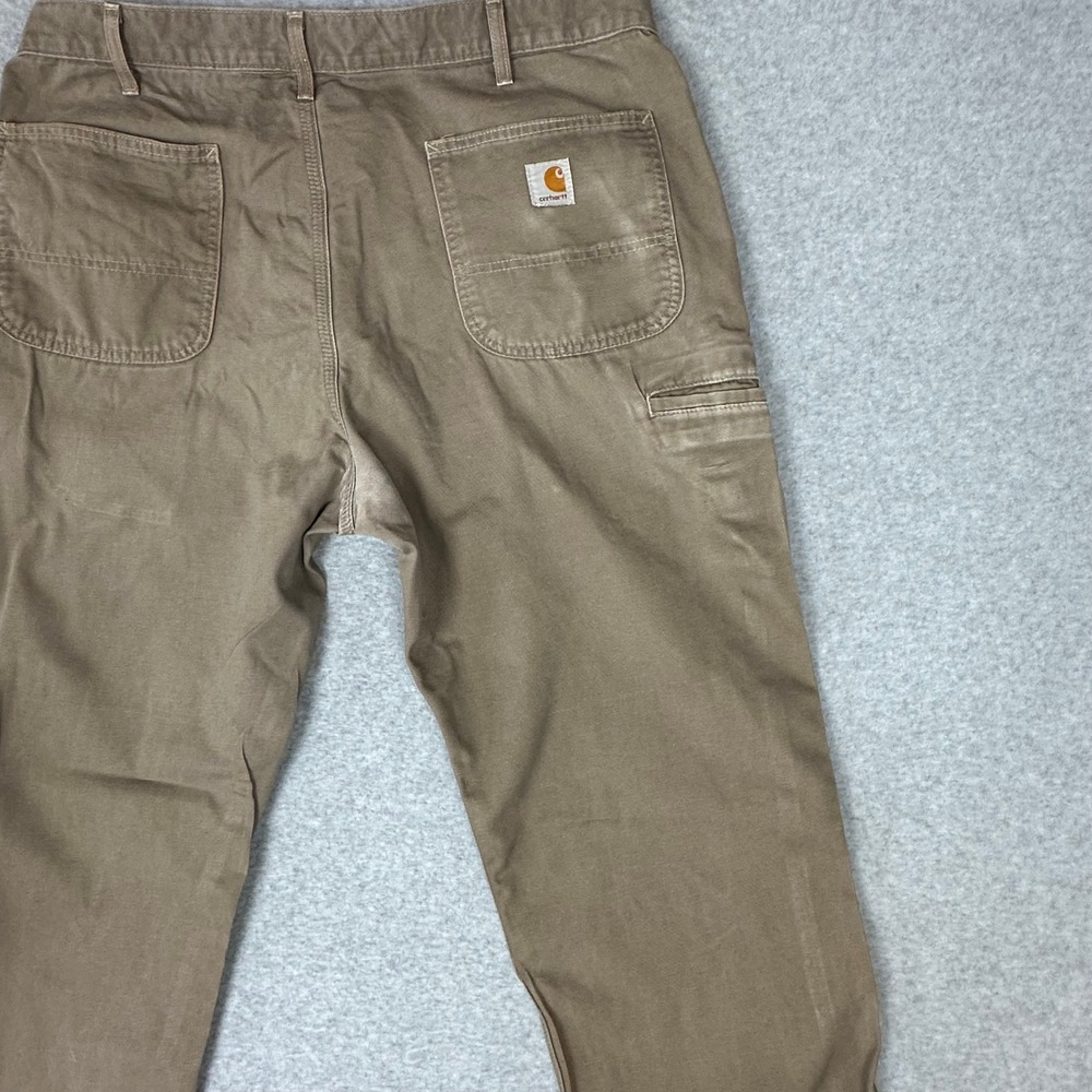 Carhartt B299 MUS Relaxed Fit Canvas Work Pants Mens 38x34 Mushroom Brown